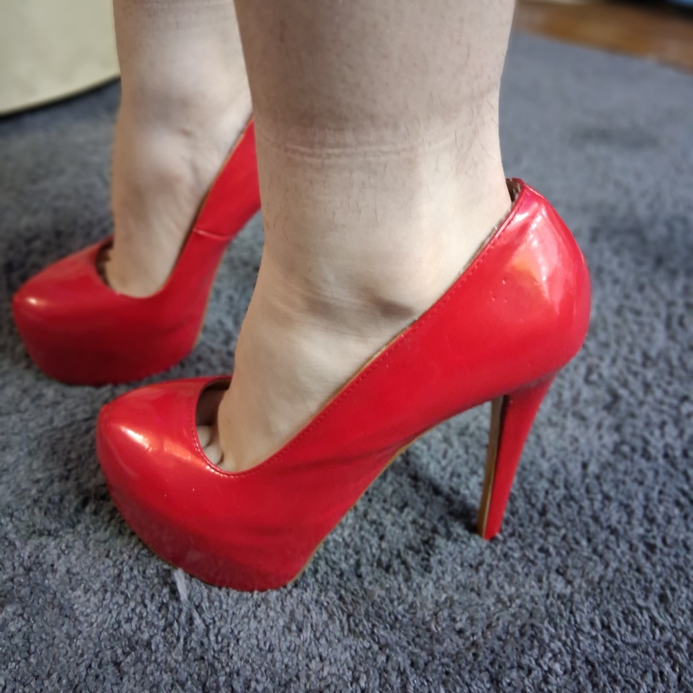 Elegant Red High Heels